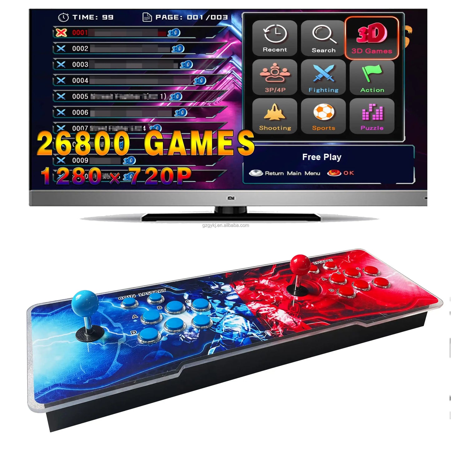Pandora Retro Arcade Machine - 26,800 Games HD